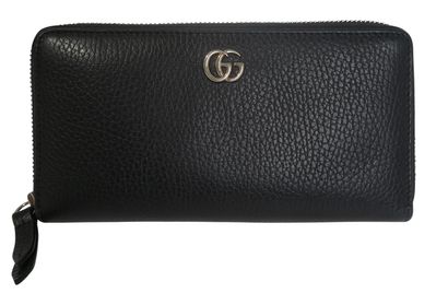 Gucci Zip Around Wallet, &pound;250, Accessories, Black, Leather, Front view